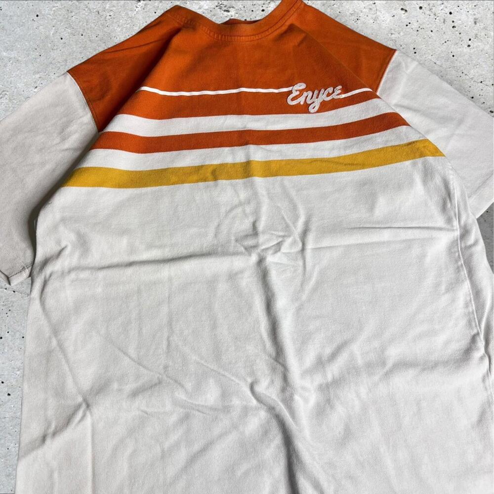 Y2K Enyce‎ Embroidered Spellout Logo T Shirt Mens Size XXL